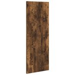 vidaXL Porte-manteau mural Montage mural Chêne fumé 30 x 1.5 x 80 cm