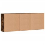 vidaXL Buffets 3 Pièces Chêne fumé Bois d'ingénierie