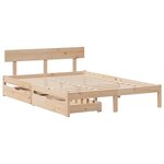 vidaXL Cadre de lit sans matelas 120x190 cm bois de pin massif