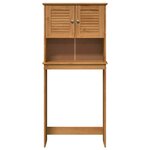 vidaXL Cabinet pour lave-linge VIGO marron miel 72 5 x 27 x 161 cm