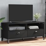 vidaXL Meuble TV VIKEN noir bois d'ingénierie