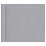 vidaXL Écran de balcon Gris clair 100 x 300 cm Tissu Oxford