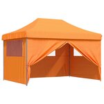 vidaXL Tente de fête 279 x 410 x 315 cm Orange Tissu Oxford