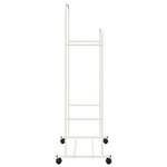 vidaXL Porte-vêtements Uni Blanc 80 x 53 x 156 cm
