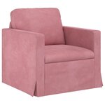 vidaXL Canapé 2 Pièces Rose 228 x 78 x 80 cm Velours
