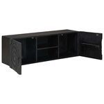 vidaXL Meuble TV avec étagère avec stockage Noir 105 x 30 x 35 cm