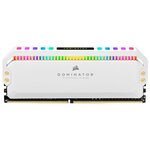 CORSAIR Mémoire PC DDR4 - DOMINATOR PLATINUM RGB 16GB (2x8GB) - 3200 MHz - C16 - White (CMT16GX4M2C3200C16W)
