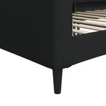 vidaXL Lit de repos noir 80x200 cm tissu