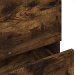vidaXL Meuble d'évier chêne fumé 78x37x59 cm bois d'ingénierie