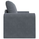 vidaXL Canapé-Lit Gris foncé 148 x 71 x 83 cm Velours