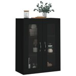 vidaXL Armoire murale noir 69 5x34x90 cm bois d'ingénierie