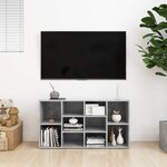 vidaXL Banc à chaussures Gris béton 103x30x55 cm Bois d’ingénierie