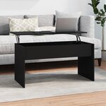 Vidaxl table basse noir 102x50 5x52 5 cm bois d'ingénierie