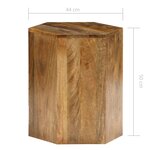 vidaXL Ensemble de table basse 3 Pièces Bois de manguier massif
