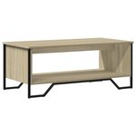 vidaXL Table basse chêne sonoma 100x51x40 cm bois d'ingénierie
