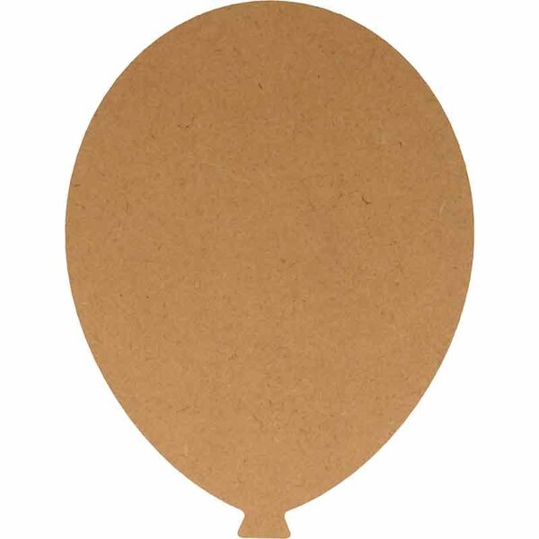 Forme en MDF Silhouette Ballon 19x25 cm