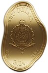 Pièce de monnaie en Argent 2 Dollars g 46.65 Millésime 2024 MELTING CLOCK