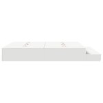 vidaXL Cadre de lit de rangement Blanc 200x200 cm