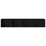 vidaXL Étagère Murale Chêne noir 100 x 18 x 18 cm Bois d'ingénierie