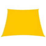 vidaXL Voile de parasol Tissu Oxford trapèze 3/5x4 m Jaune