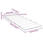 vidaXL Coussin de chaise longue bleu royal 180x60x4 cm tissu oxford