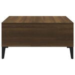 vidaXL Table basse chêne marron 60x60x30 cm bois d'ingénierie