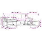 vidaXL Ensemble de canapés d'extérieur 4 pc Blanc et anthracite