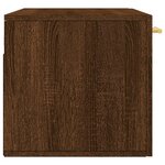 vidaXL Armoire murale chêne marron 80x36 5x35 cm bois d'ingénierie