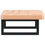 vidaXL Étagère de vasque murale acier et bois massif de hêtre