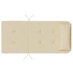 vidaXL Coussins de chaise adirondack lot de 2 beige tissu oxford