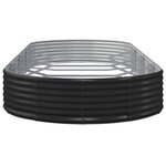 vidaXL Lit surélevé de jardin Acier galvanisé Anthracite