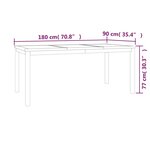 vidaXL Ensemble à manger de jardin 3 Pièces Bois de teck massif