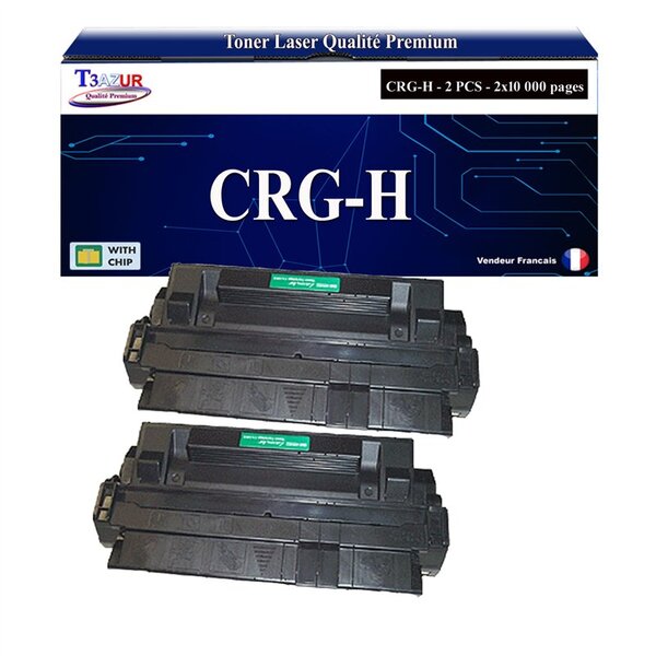 T3AZUR -2x Toners compatibles avec Canon CRG-H pour Canon LBP3500  LBP-3500