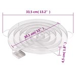 vidaXL Générateur de fumée froide rond 33 5 cm acier inoxydable
