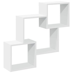 vidaXL Armoire murale 78x18x71 cm blanc bois d'ingénierie