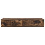 vidaXL Tiroirs de lit Chêne fumé 80x36.5x16.5 cm Bois reconstitué