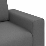 vidaXL Canapé avec coussin Gris foncé 100 x 77 x 82 cm tissu