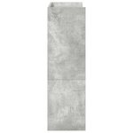 vidaXL Étagère à chaussures gris béton 60x25x81 cm bois d'ingénierie