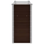 vidaXL Lit surélevé de jardin Marron 100x40x77 cm Acier galvanisé