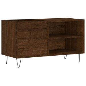 vidaXL Armoire à disques chêne marron 85x38x48 cm bois d'ingénierie