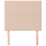 vidaXL Tête de lit Cappuccino 100x5x118/128 cm Similicuir