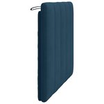 vidaXL Coussin de tête de lit Hanko bleu 100 cm velours