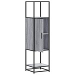 vidaXL Buffet haut sonoma gris 35 5x35x139 cm bois d'ingénierie métal