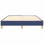 vidaXL Cadre de lit sans matelas bleu 140x200 cm tissu