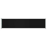 vidaXL Auvent latéral rétractable de patio 140x600 cm Noir