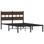 vidaXL Cadre de lit sans matelas avec tête de lit 120x200 cm