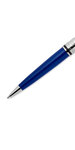 WATERMAN Expert Deluxe stylo bille,  bleu avec capuchon ciselé, Attributs palladium, pointe moyenne, recharge noire, écrin