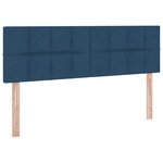 vidaXL Lit avec rangement et matelas avec matelas Bleu 140 x 190 cm
