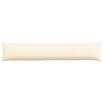 vidaXL Coussins de canapé 2 Pièces Crème 200 x 40 cm