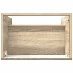 vidaXL Armoire sous évier de salle de bain Chêne Sonoma